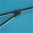 Furniture of America Monich Aluminum LED 10' Double Top Square Umbrella in Teal