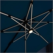 Furniture of America Monich Aluminum LED 10' Double Top Square Umbrella in Teal