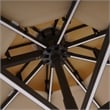 Furniture of America Pallend Aluminum LED 10' Double Top Round Umbrella in Beige