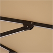 Furniture of America Pallend Aluminum LED 10' Double Top Round Umbrella in Beige