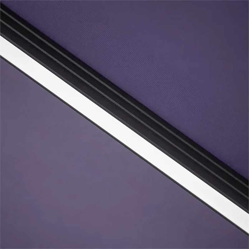 Furniture of America Pallend Aluminum LED 10' Double Top Round Umbrella in Blue