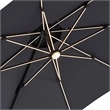 Furniture of America Pallend Aluminum LED 10' Double Top Round Umbrella in Gray