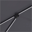 Furniture of America Pallend Aluminum LED 10' Double Top Round Umbrella in Gray