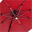 Furniture of America Pallend Aluminum LED 10' Double Top Round Umbrella in Red