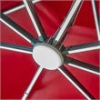 Furniture of America Pallend Aluminum LED 10' Double Top Round Umbrella in Red