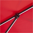 Furniture of America Pallend Aluminum LED 10' Double Top Round Umbrella in Red