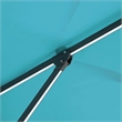 Furniture of America Pallend Aluminum LED 10' Double Top Round Umbrella in Teal