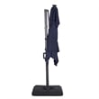 Furniture of America Ballenda Aluminum LED 8' Blue Double Top Square Umbrella