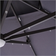 Furniture of America Ballenda Aluminum LED 8' Gray Double Top Square Umbrella