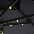 Furniture of America Ballenda Aluminum LED 8' Gray Double Top Square Umbrella