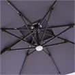 Furniture of America Ballenda Aluminum LED 8' Gray Double Top Square Umbrella