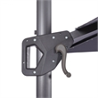 Furniture of America Ballenda Aluminum LED 8' Gray Double Top Square Umbrella