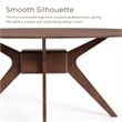 Furniture of America Demase Wood Oval Dining Table in Walnut