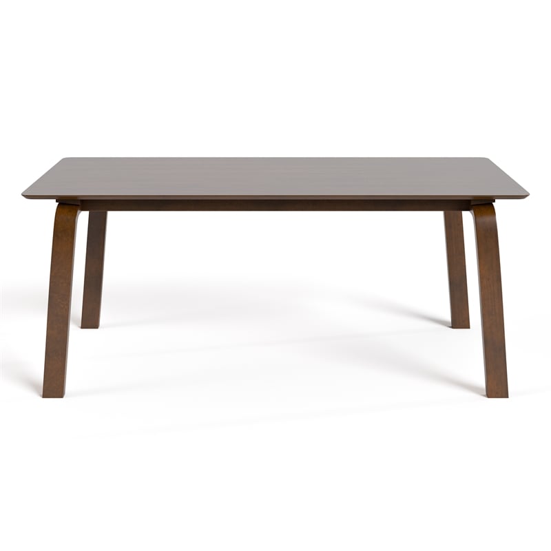 Furniture of America Senoil Wood Rectangular Dining Table in Walnut