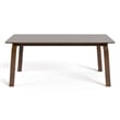 Furniture of America Senoil Wood Rectangular Dining Table in Walnut