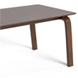 Furniture of America Senoil Wood Rectangular Dining Table in Walnut