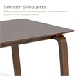Furniture of America Senoil Wood Rectangular Dining Table in Walnut