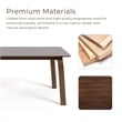 Furniture of America Senoil Wood Rectangular Dining Table in Walnut