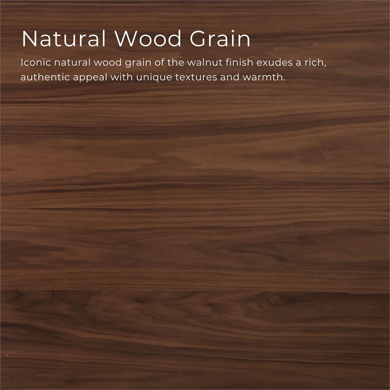 Furniture of America Senoil Wood Rectangular Dining Table in Walnut