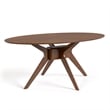 Furniture of America Demase Wood 5-Piece Dining Set in Walnut