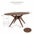 Furniture of America Demase Wood 5-Piece Dining Set in Walnut