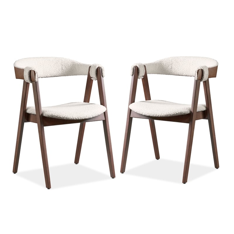 Furniture of America Demase Wood 5-Piece Dining Set in Walnut