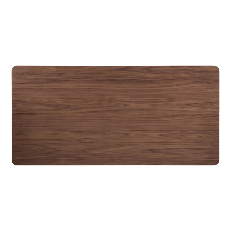 Furniture of America Senoil Wood 7-Piece Dining Set in Walnut