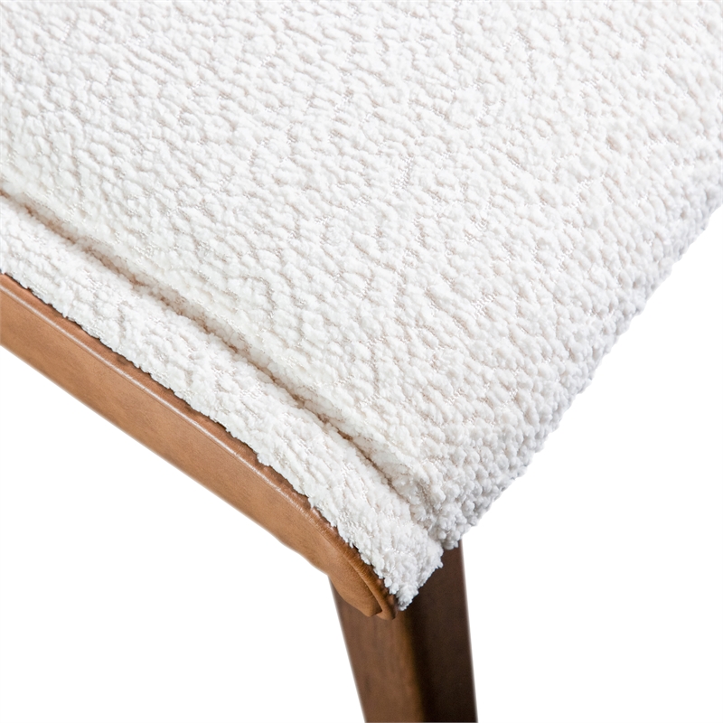 Furniture of America Senoil Wood 7-Piece Dining Set in Walnut