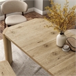 Furniture of America Hallond Solid Wood 6-Piece Dining Set with Bench in Oak