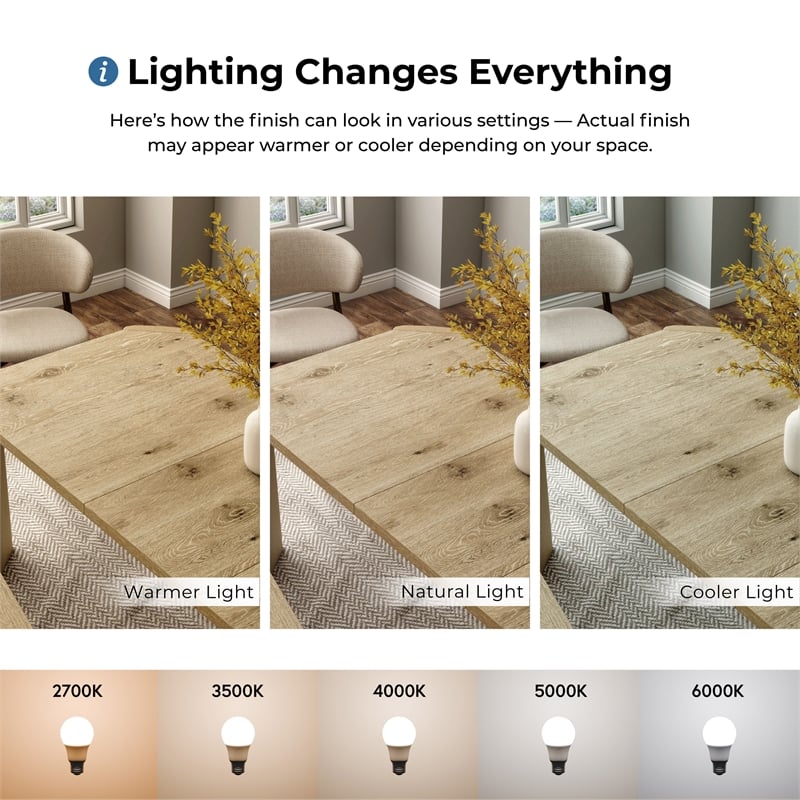 Furniture of America Hallond Solid Wood 6-Piece Dining Set with Bench in Oak