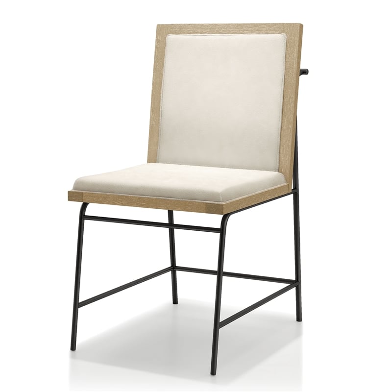 Furniture of America Hallond Solid Wood 6-Piece Dining Set with Bench in Oak