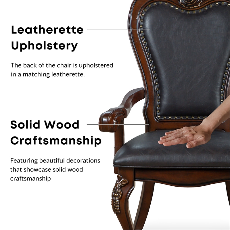 Furniture of America Albernit Solid Wood 7-Piece Expandable Dining Set in White