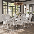 Furniture of America Albernit Solid Wood 7-Piece Expandable Dining Set in White