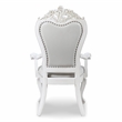 Furniture of America Albernit Solid Wood 7-Piece Expandable Dining Set in White