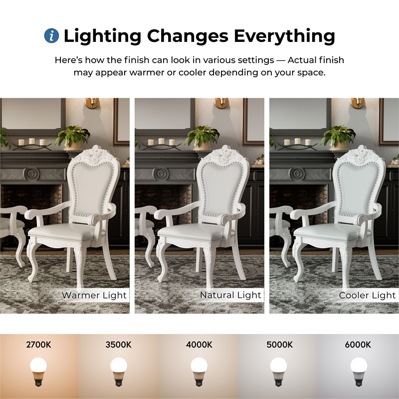 Furniture of America Albernit Solid Wood 9-Piece Expandable Dining Set in White