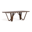 Furniture of America Ralmon 7-Piece Solid Wood Dining Table Set in Rich Walnut