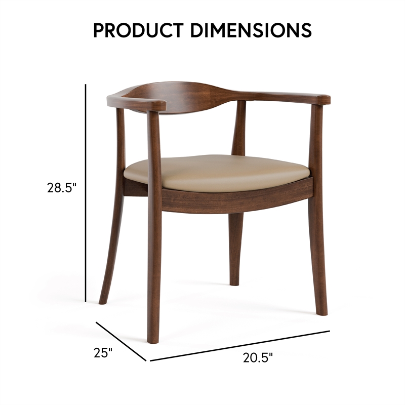 Furniture of America Ralmon 7-Piece Solid Wood Dining Table Set in Rich Walnut