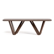 Furniture of America Ralmon 7-Piece Solid Wood Dining Table Set in Rich Walnut