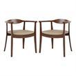 Furniture of America Ralmon 7-Piece Solid Wood Dining Table Set in Rich Walnut