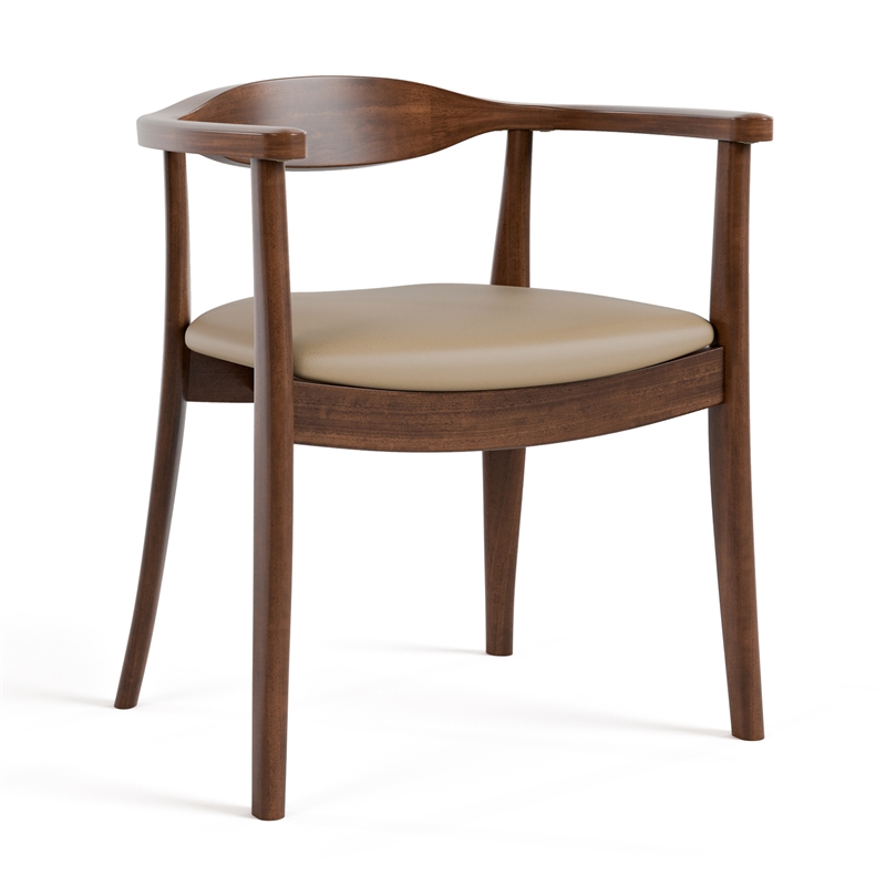 Furniture of America Ralmon 7-Piece Solid Wood Dining Table Set in Rich Walnut