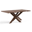 Furniture of America Pascan 7-Piece Solid Wood Dining Table Set in Rich Walnut