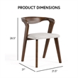 Furniture of America Pascan 7-Piece Solid Wood Dining Table Set in Rich Walnut