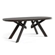 Furniture of America Pradan 7-Piece Solid Wood Dining Table Set in Black Wenge