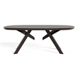 Furniture of America Pradan 7-Piece Solid Wood Dining Table Set in Black Wenge
