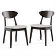 Furniture of America Pradan 7-Piece Solid Wood Dining Table Set in Black Wenge