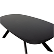 Furniture of America Pradan 7-Piece Solid Wood Dining Table Set in Black Wenge