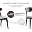 Furniture of America Pradan Solid Wood Side Chairs in Black Wenge (Set of 2)