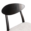 Furniture of America Pradan Solid Wood Side Chairs in Black Wenge (Set of 2)