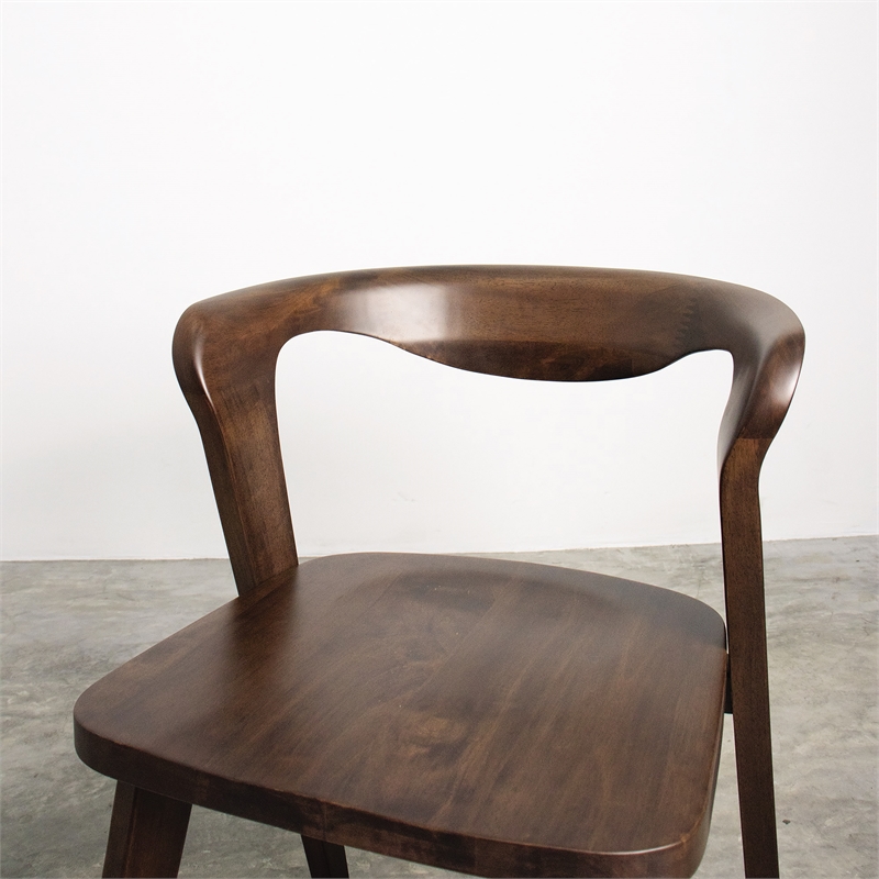 Furniture of America Pradan 7-Piece Solid Wood Dining Table Set in Rich Walnut