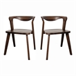 Furniture of America Pradan 7-Piece Solid Wood Dining Table Set in Rich Walnut